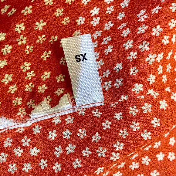 REFORMATION Wrap Red & White Floral Print Dress Size Small - Picture 5 of 5